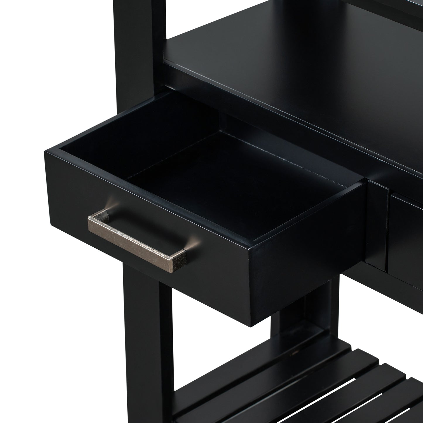 62.2'' Modern Console Table with 4 Drawers and 2 Shelves for Living Room