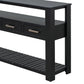 62.2'' Modern Console Table with 4 Drawers and 2 Shelves for Living Room