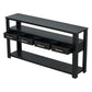62.2'' Modern Console Table with 4 Drawers and 2 Shelves for Living Room
