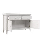 6 Pieces Traditional Style White Queen Bedroom Set With 2 Nightstands, Tall Dresser, and Wide Dresser/Cabinet/Chest with a Mirror