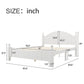 6 Pieces Traditional Style White Queen Bedroom Set With 2 Nightstands, Tall Dresser, and Wide Dresser/Cabinet/Chest with a Mirror