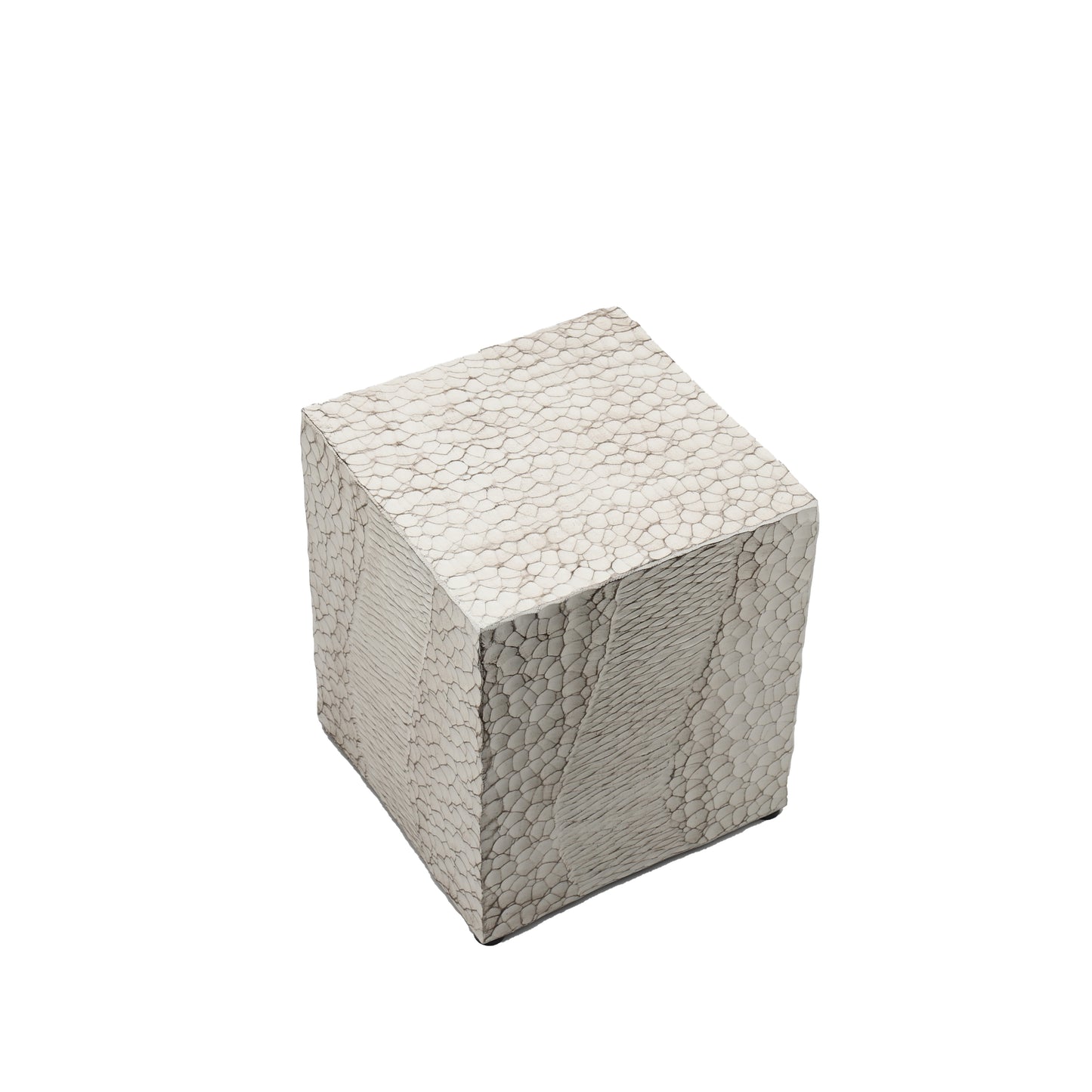 Wood-Like Stool, Side Table, End Table,  Accent Table Square, Bench Ottoman, Antique White