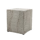 Wood-Like Stool, Side Table, End Table,  Accent Table Square, Bench Ottoman, Antique White