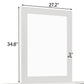 6 Pieces Traditional Style White Queen Bedroom Set With 2 Nightstands, Tall Dresser, and Wide Dresser/Cabinet/Chest with a Mirror