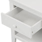 6 Pieces Traditional Style White Queen Bedroom Set With 2 Nightstands, Tall Dresser, and Wide Dresser/Cabinet/Chest with a Mirror