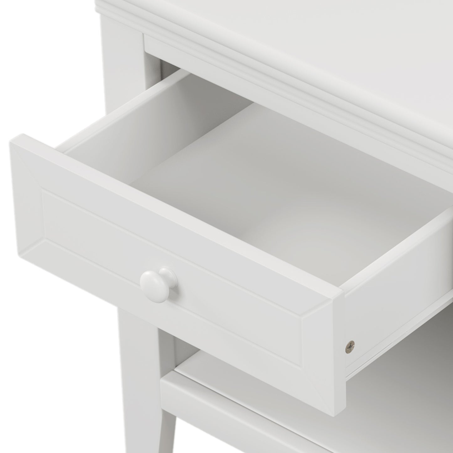 6 Pieces Traditional Style White Queen Bedroom Set With 2 Nightstands, Tall Dresser, and Wide Dresser/Cabinet/Chest with a Mirror