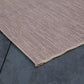 5X8 Area Rug Striped White and Plum Indoor / Outdoor Polypropylene