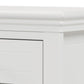 6 Pieces Traditional Style White Queen Bedroom Set With 2 Nightstands, Tall Dresser, and Wide Dresser/Cabinet/Chest with a Mirror