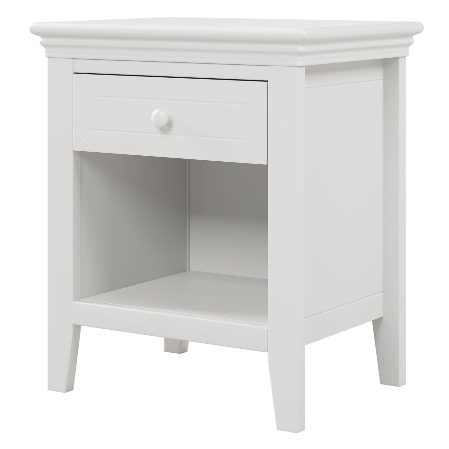 6 Pieces Traditional Style White Queen Bedroom Set With 2 Nightstands, Tall Dresser, and Wide Dresser/Cabinet/Chest with a Mirror