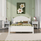 6 Pieces Traditional Style White Queen Bedroom Set With 2 Nightstands, Tall Dresser, and Wide Dresser/Cabinet/Chest with a Mirror