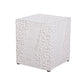 Wood-Like Stool, Side Table, End Table,  Accent Table Square, Bench Ottoman, Antique White